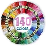 Embroidery Thread Floss 140 Colors Friendship Bracelet String Making Bracelets Cross Stitch Kit Supplies Thin Yarn Sewing Patterns Cotton Strings Crochet Braces Wrap Colored Rainbow Crafts