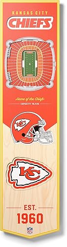 Miniatura 24 de YouTheFan Bandera 3D de estadio de la NFL, 8 x 32 pulgadas