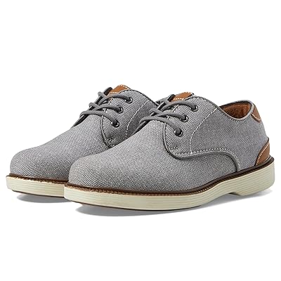 Florsheim Kids Highland Canvas Plain Toe Oxford Jr. (Toddler/Little Kid/Big Kid) Boys Shoes Gray