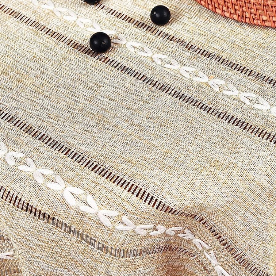 Miniatura 5 de Funda simple con borlas para mesita de noche, cubierta de mesa auxiliar, adecuada para mesita de noche, TV, microondas, lavadora, refrigerador,