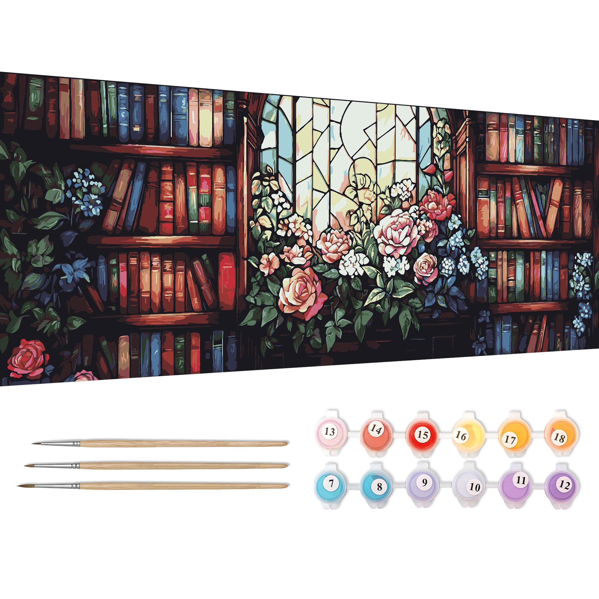 Kit Peinture Par Numéros Toile 40x50cm - Peinture Animale Acrylique Relaxante Pour Adultes Et Débutants