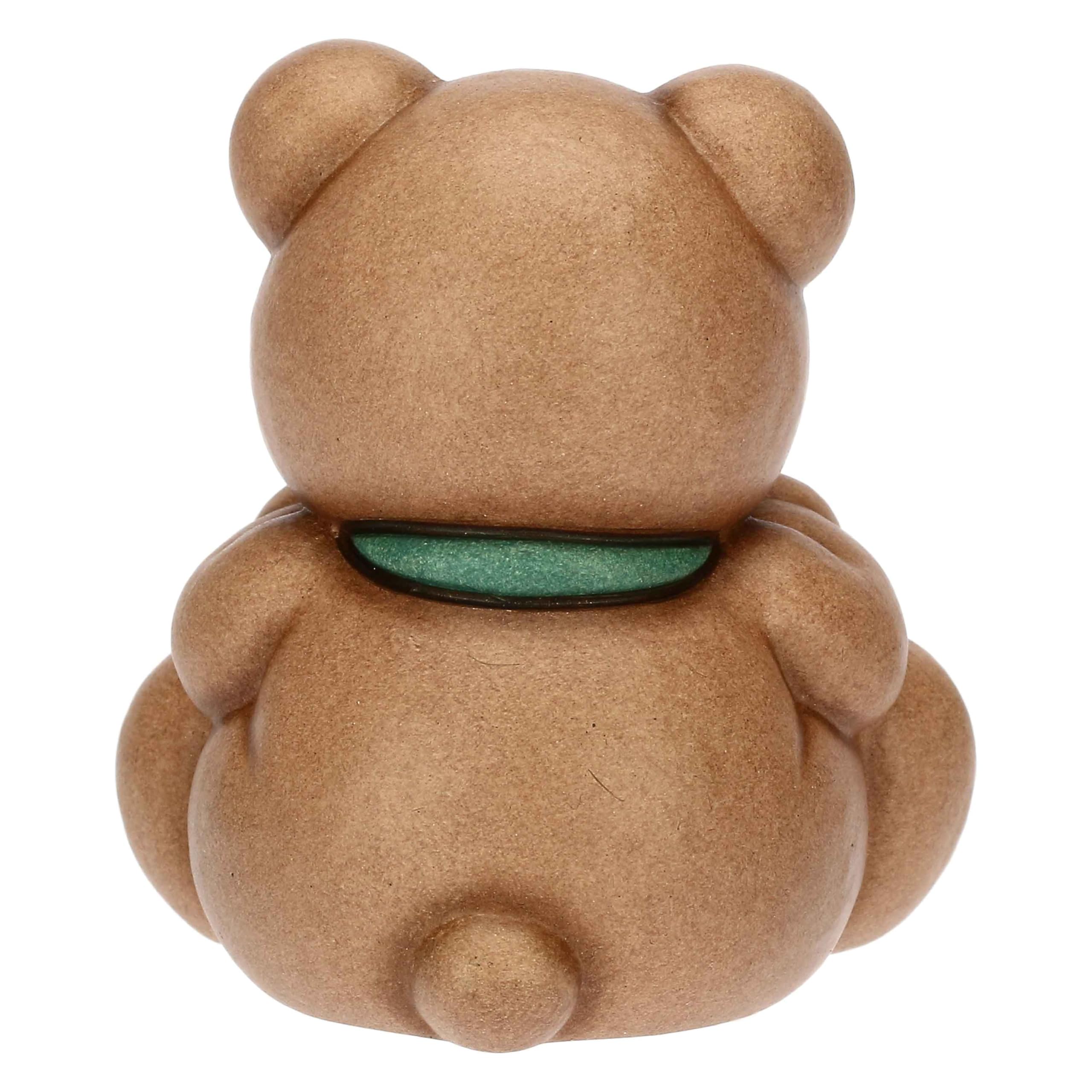 THUN - Mini Teddy portafortuna - ceramica - Collezione Animali - 5,0 x 4,3 x 5,5 cm
