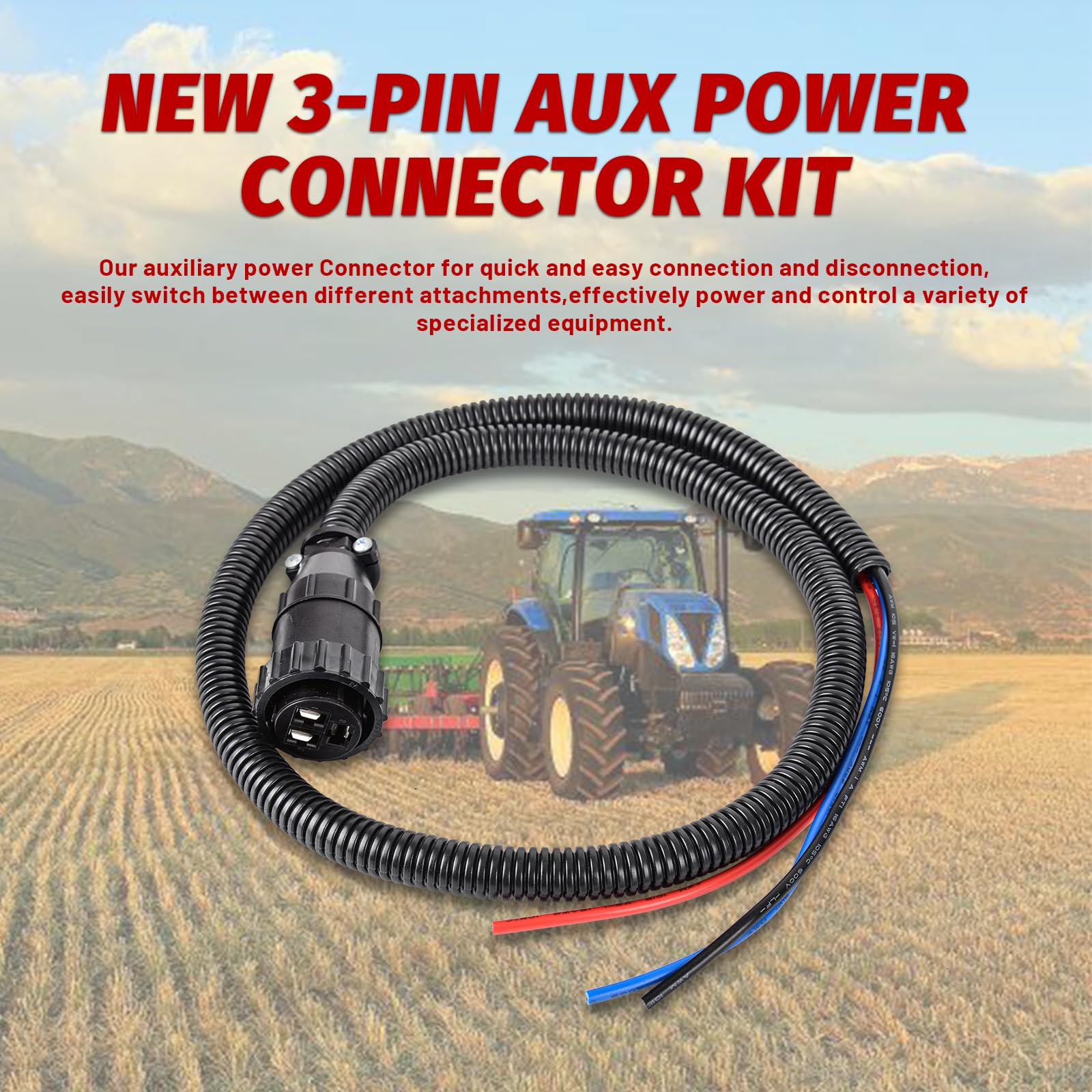 Amazon.co.jp: 3ピン補助ケーブルキット トラクター&コンバイン