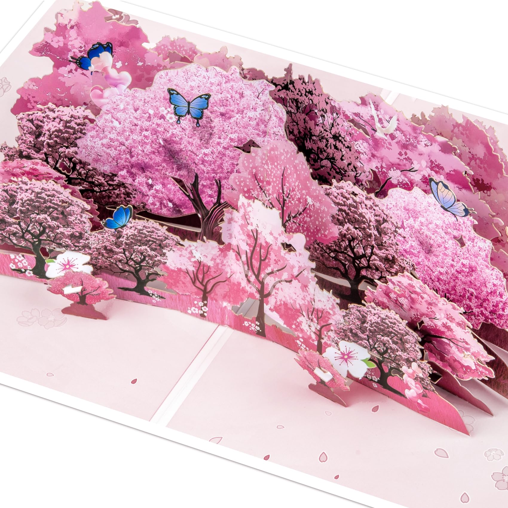 Magic Ants 3D Pop-Up Card Cherry Blossoms, Spring Festival, Birthday Card for Nature Lovers, Hanami Card, Mother's Day, Get Well Soon, Wedding, Anniversary, Spring Festival Card, Butterflies