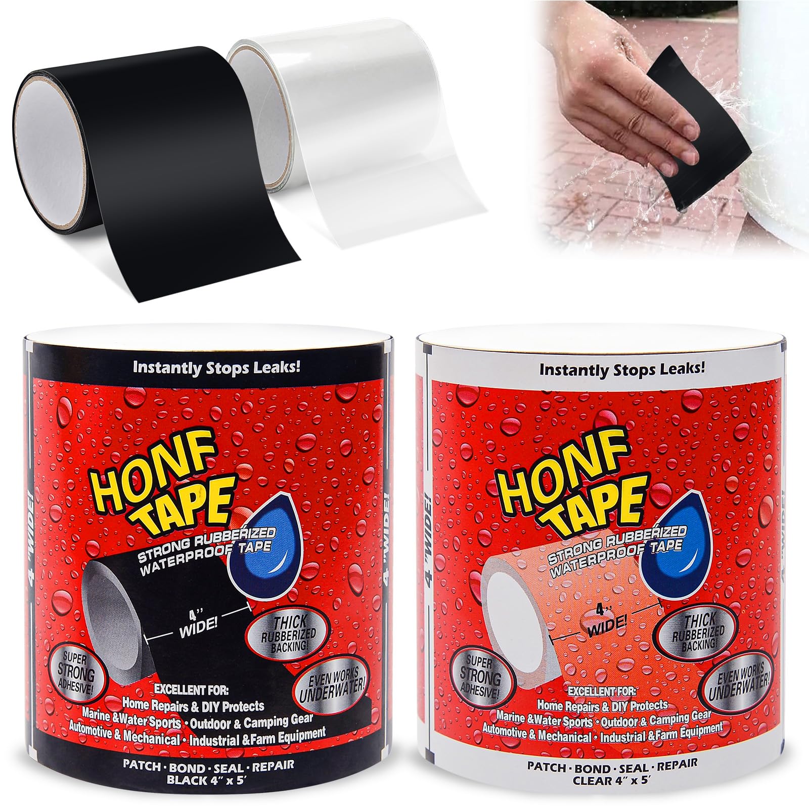 Nastro Sigillante Impermeabile 10Mx48mm - Perfetto Per Riparazioni Domestiche, Piscine E Tubi - Foto 6