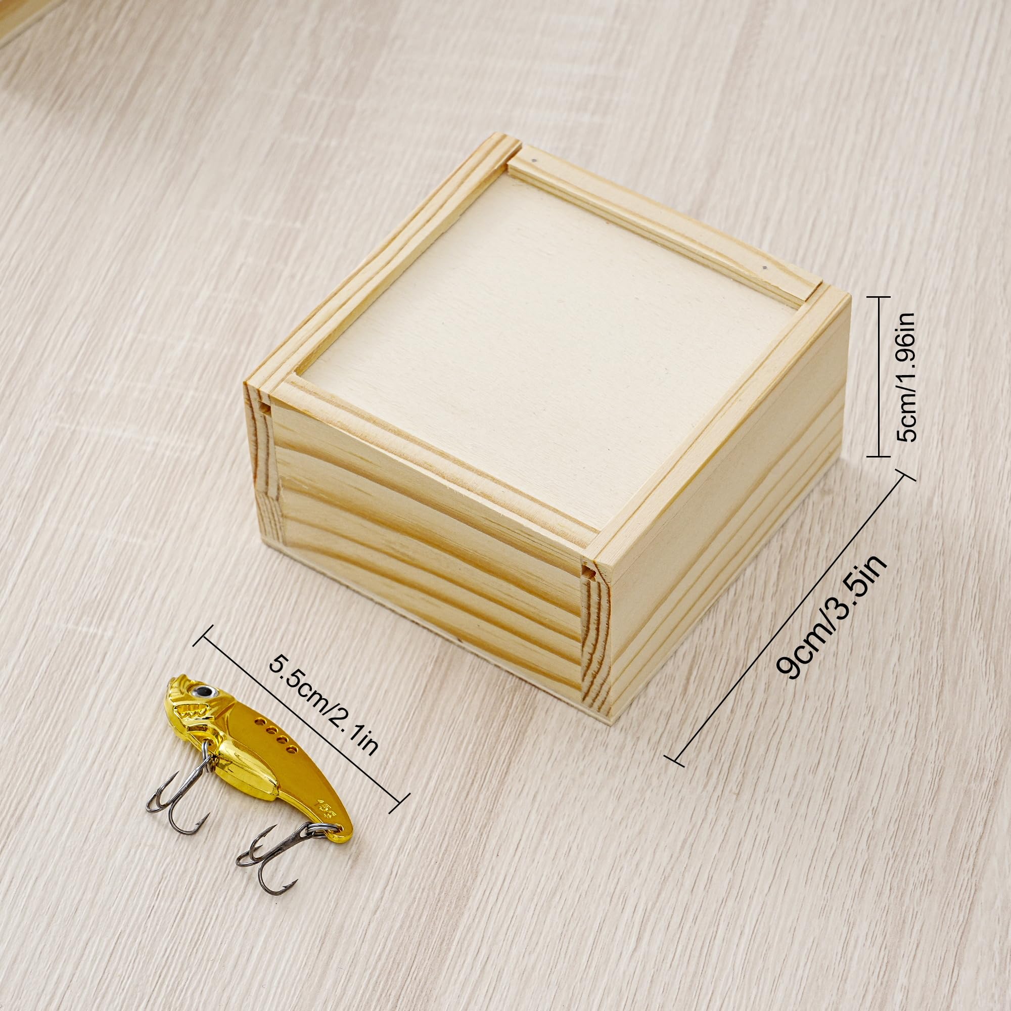 Coffret cadeau personnalisé en métal VIB Angelköder, personnalisable Graviert Angelzubehör mit Lasergravur Holzbox, Reel Cool Dad Gift, Individuelles Angler Penser Vatertag Geburtstag