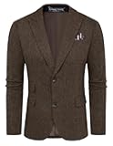 Men Tweed Blazer Wool Herringbone Sport Coat Jacket Vintage Blazers Suit Jackets