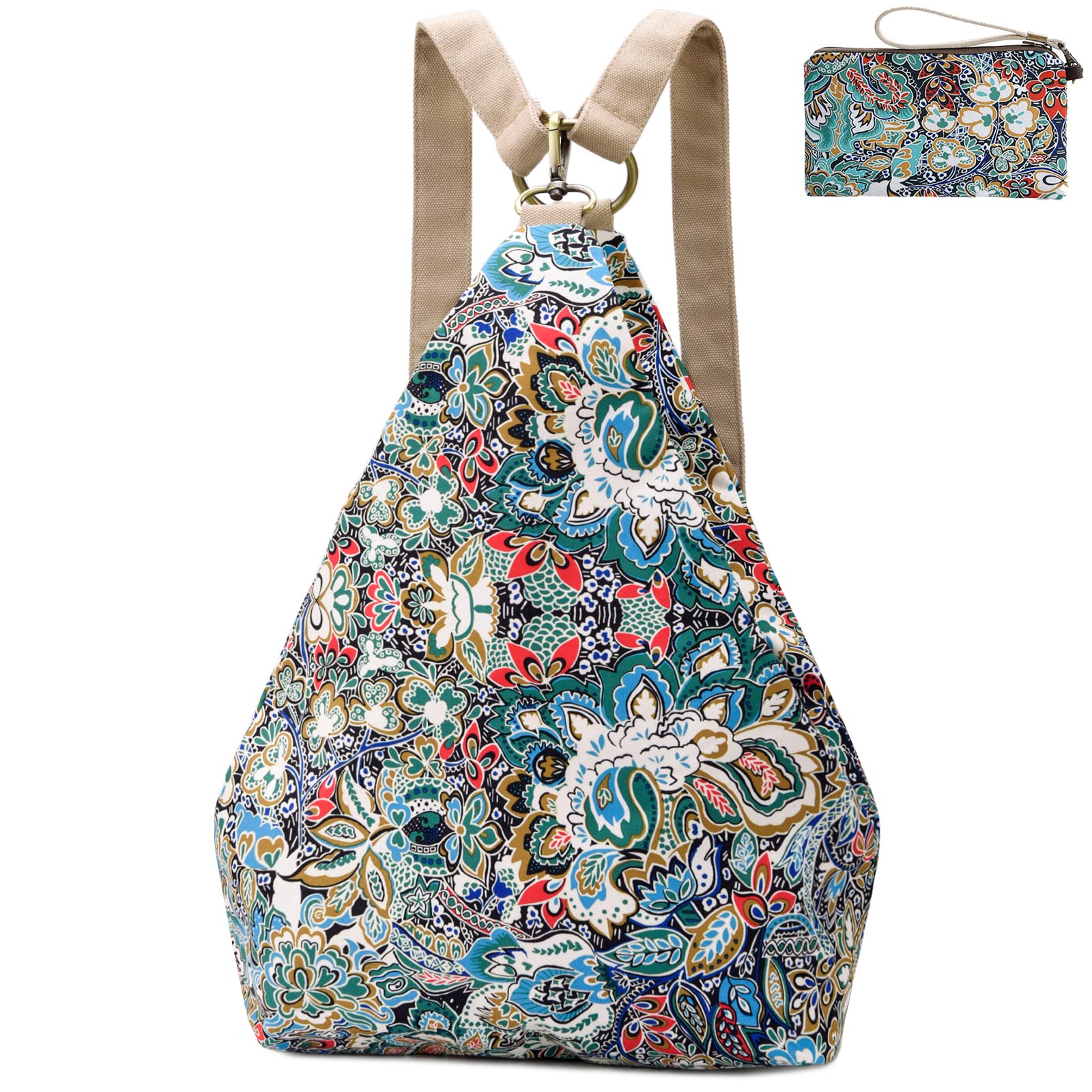 Black Butterfly Premium Backpack for Women, Bohemia Style Fashion Casual Daypack Backpack, Small Backpack Purse (02-blue Plus)