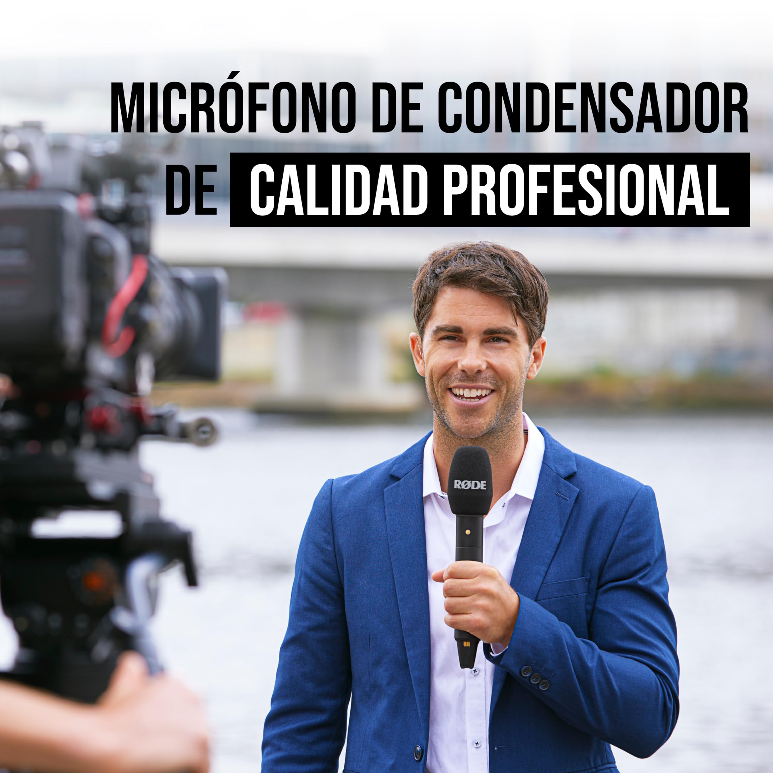 RØDE Interview Pro, micrófono inalámbrico con Condensador, cápsula de Calidad de transmisión y grabación Interna de 32 bits para creación de Contenido, Medios y entrevistas