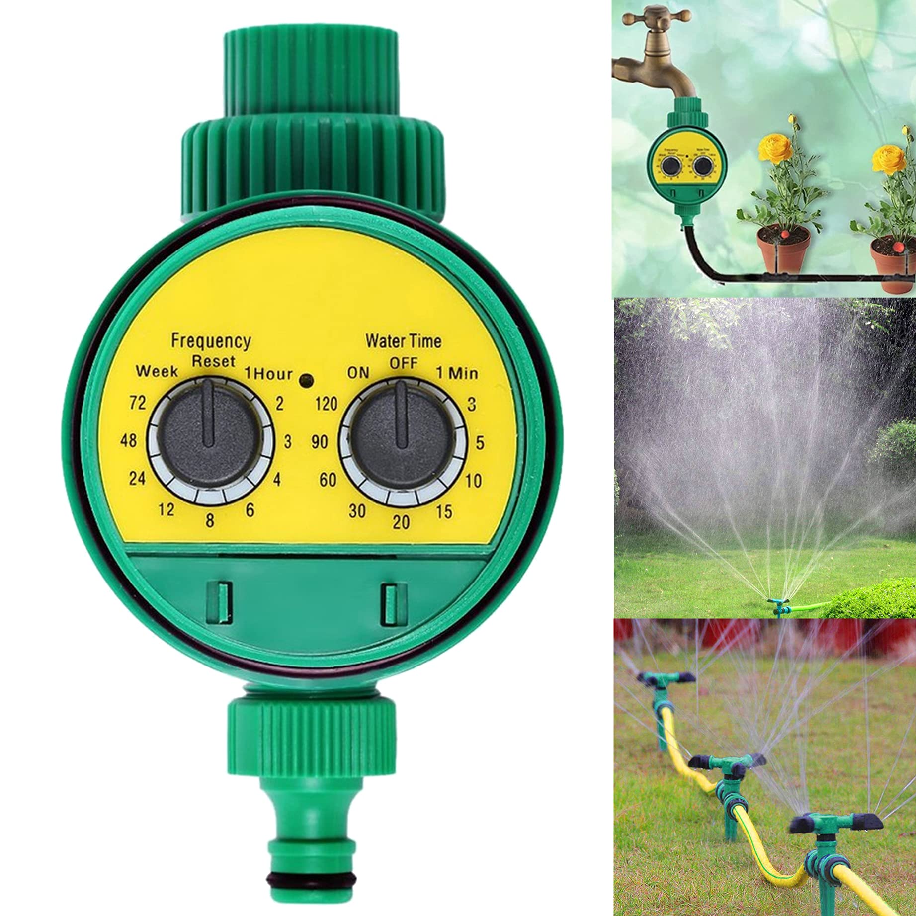 BESEN Garden Irrigation Controller Garden Watering Timer Automatic Irrigation Control, Battery Powered, for Gardens, Vegetables, Lawns and Farms