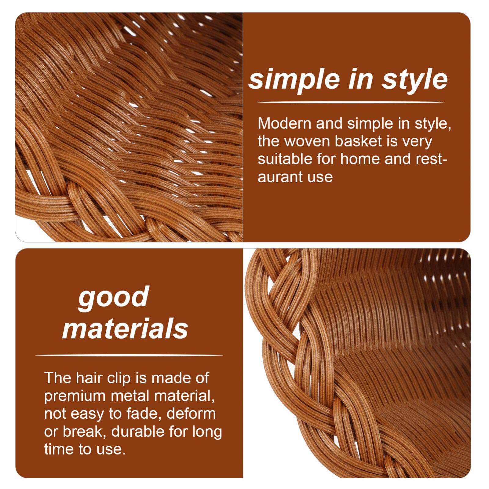 Thanksgiving Cornucopia Basket,Wicker Bread Basket Woven Empty Basket Harvest Cornucopia Basket for Fall Dining Table Decoration