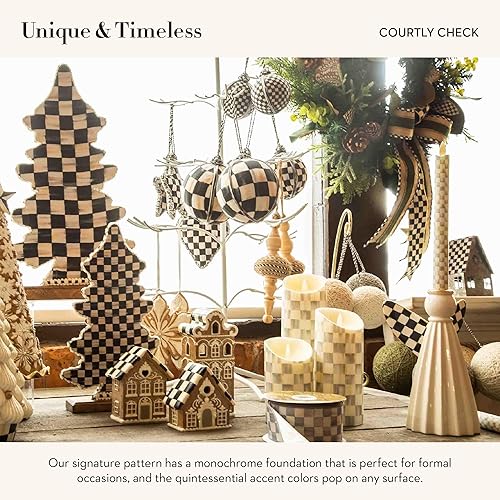 Miniatura 9 de MacKenzie-Childs Árboles cónicos cortesanos - Juego de 3