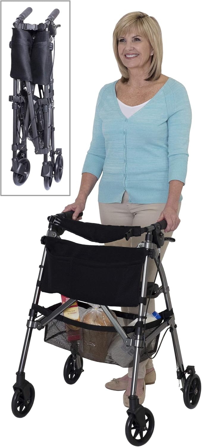 deambulatore a rulli con sedili