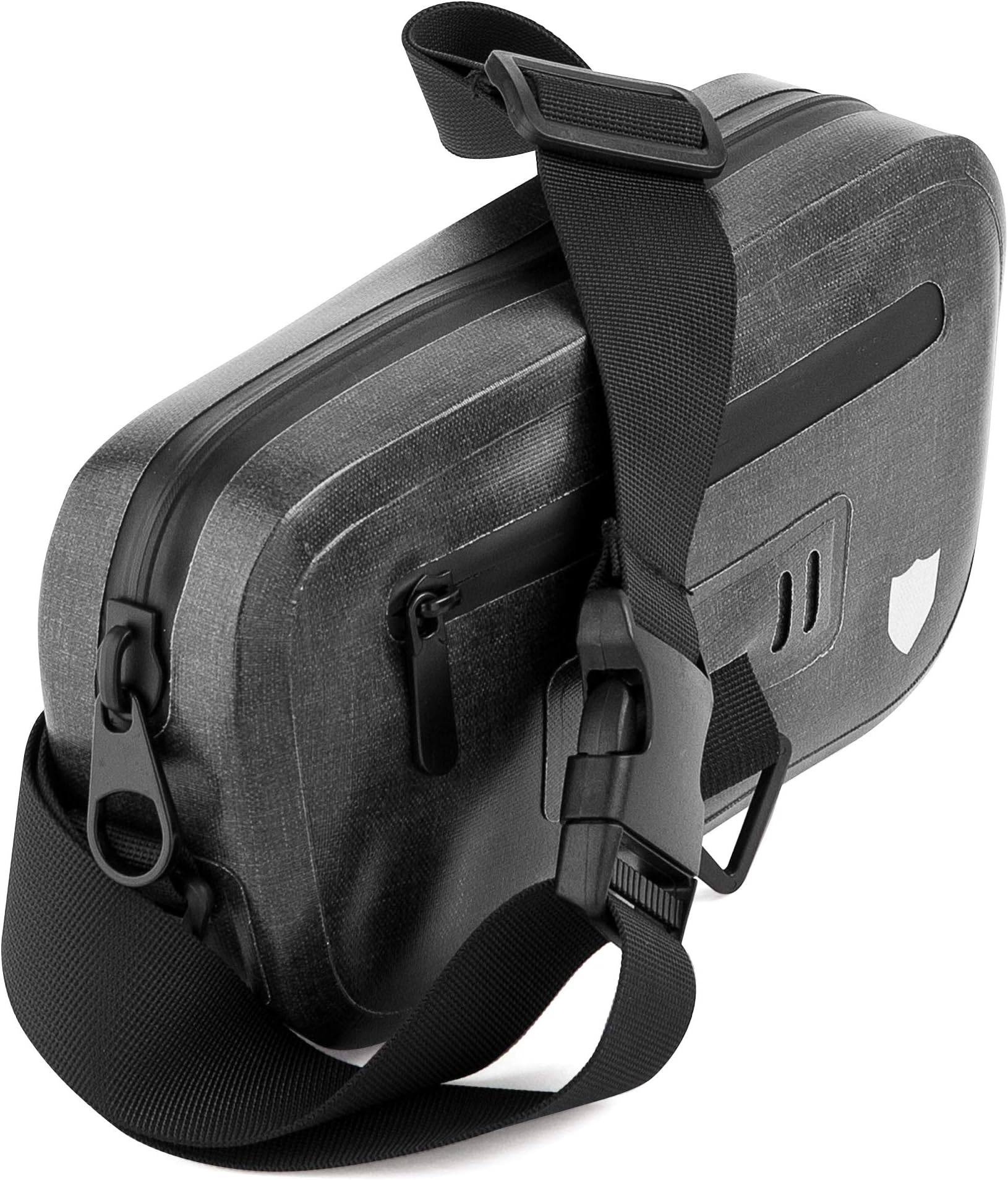 100% Waterproof Fanny Pack with Airtight Zipper Waist Bag for Running, Cycling, Hiking, Kayaking, Camping - Protection for Smartphone and Handheld Camera from Dust Rain and Water