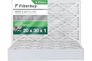 Filterbuy 20x30x1 Air Filter MERV 8