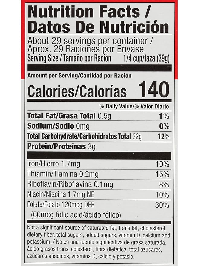 Albers Enriched Hominy Quick Grits, Bajo en Grasa, 40 oz Caja miniatura 7