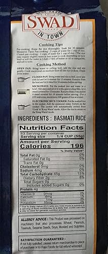 Miniatura 2 de Swad XXL 1121 Sella Basmati Arroz Parboiled Extra Largo - 10 Libras