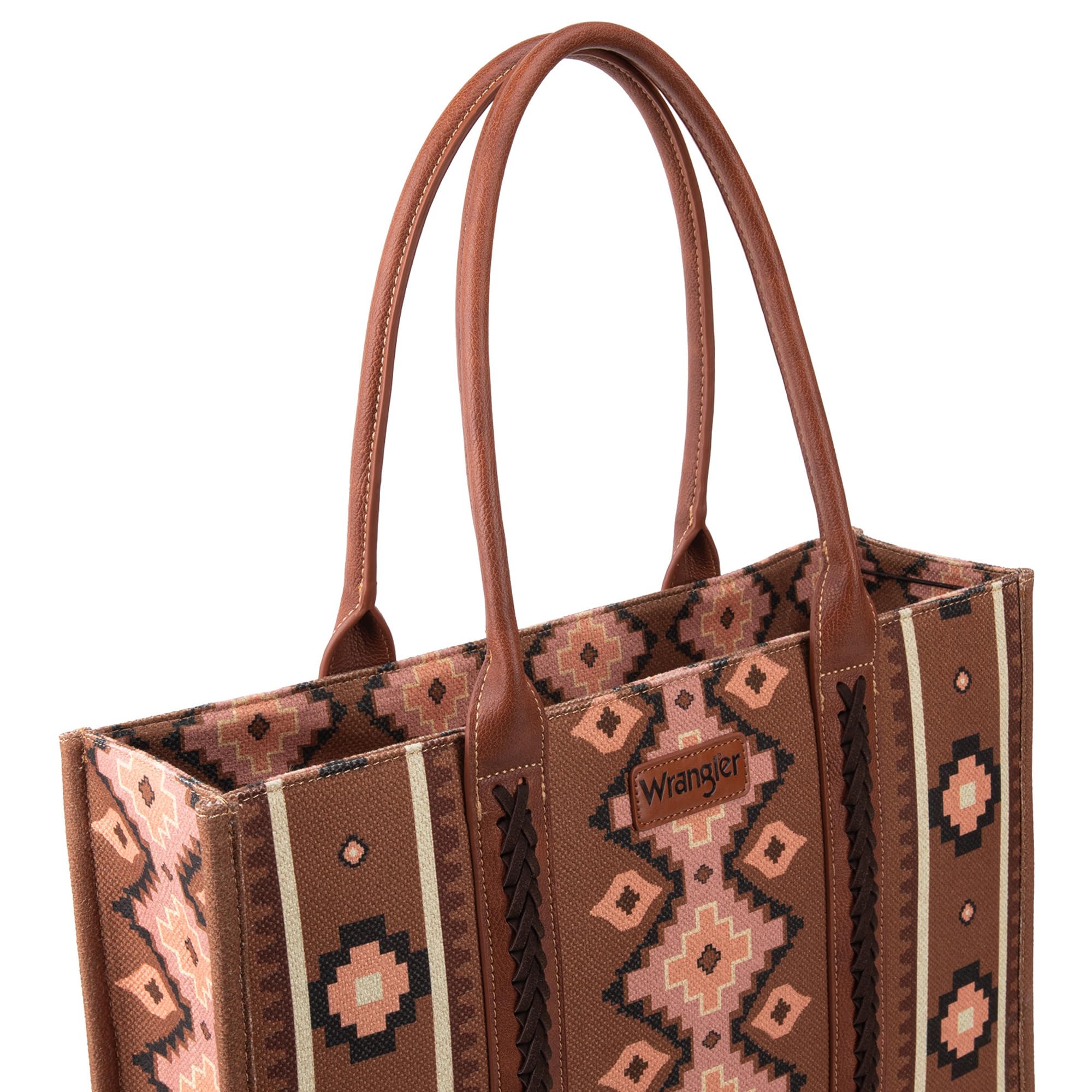 Wrangler Aztec Tote Bag for Women Boho Shoulder Purses and Handbags
