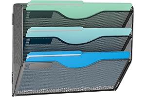 3 Tier Hanging File Organizer: Wall-Mounted Solution for Paper Chaos
