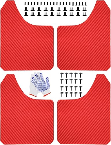 Miniatura 1 de Aletas universales para barro con efecto de fibra de carbono, guardabarros, guardabarros, guardabarros, guardabarros, guardabarros para automóvil,