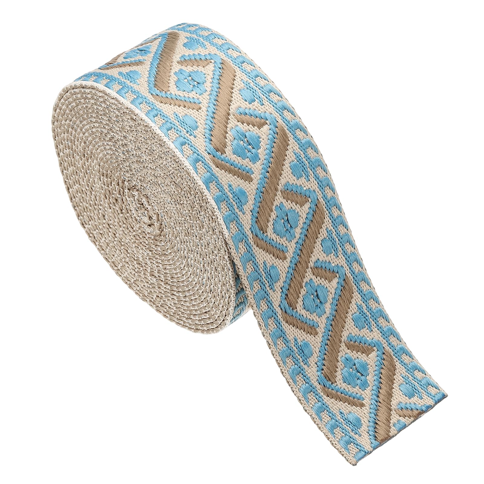 Sangle en coton jacquard brodé haut de gamme pour finition vêtement