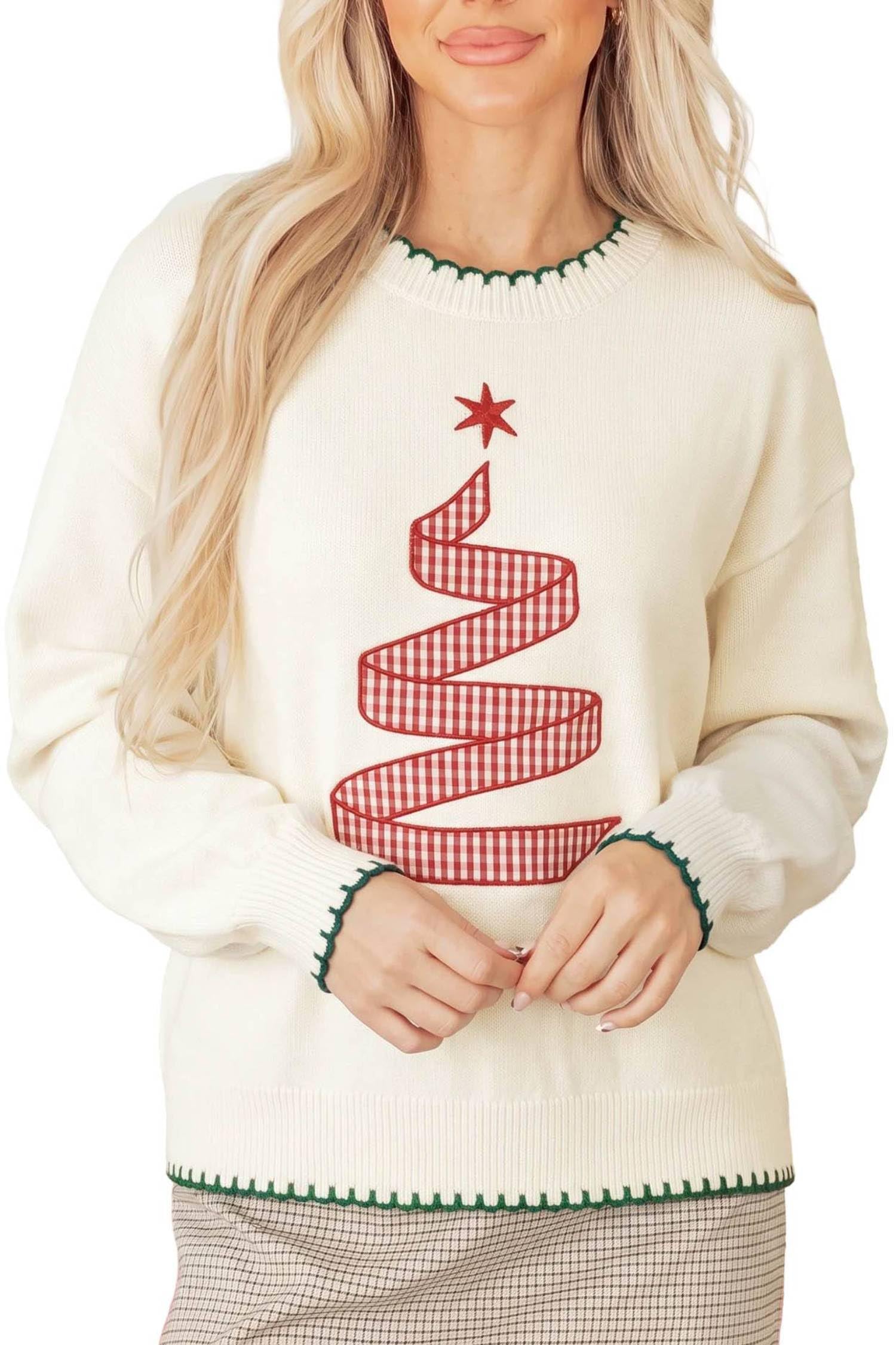 MARZXIN Women Sweater Merry Christmas Pullover Halloween Sweatshirts Tops