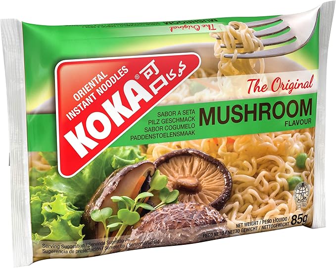 Koka Noodles Original Mushroom Flavour Oriental Style Instant Noodles 30 Packets of 85 g