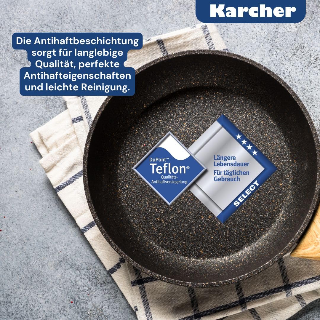 Karcher Topfset Jette (Edelstahl, 14-teilig, inkl. 5 Glasdeckel, Induktion)