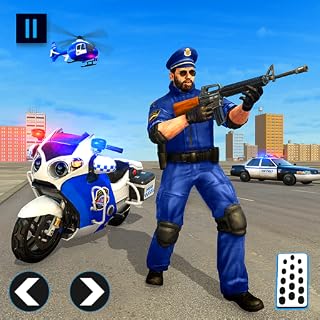Us Police Bike Chase 3D Games : Real Gangster Chase Police Bike Games