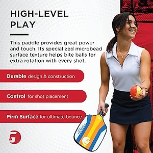 GAMMA Pickleball Paddles, Quantum Series, Micron 5.0, Neutron 5.0, Voltage 5.0, Atomic 5.0, USAPA Approved, Graphite Pickleball Paddle, Polypropylene Core, Honeycomb Grip, Great Feel, More Control