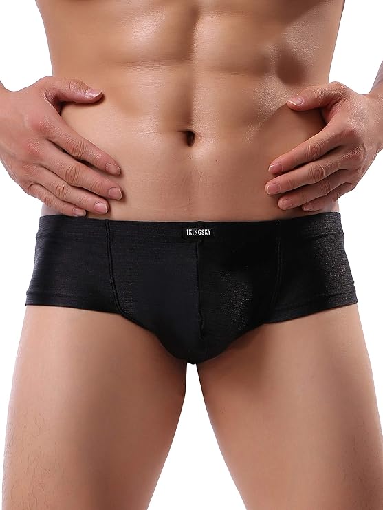 iKingsky Men's Cheeky Thong Underwear Sexy Mini Cheek Boxer Briefs