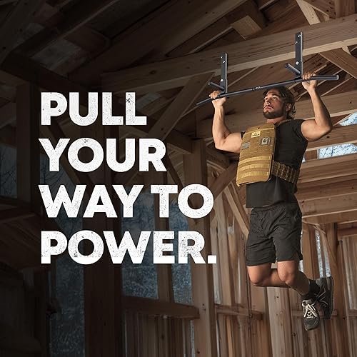 Miniatura 5 de AmStaff Fitness Barra de dominadas de montaje en viga, barra de barbilla montada en el techo para gimnasio en casa, crossfit, viga, viga