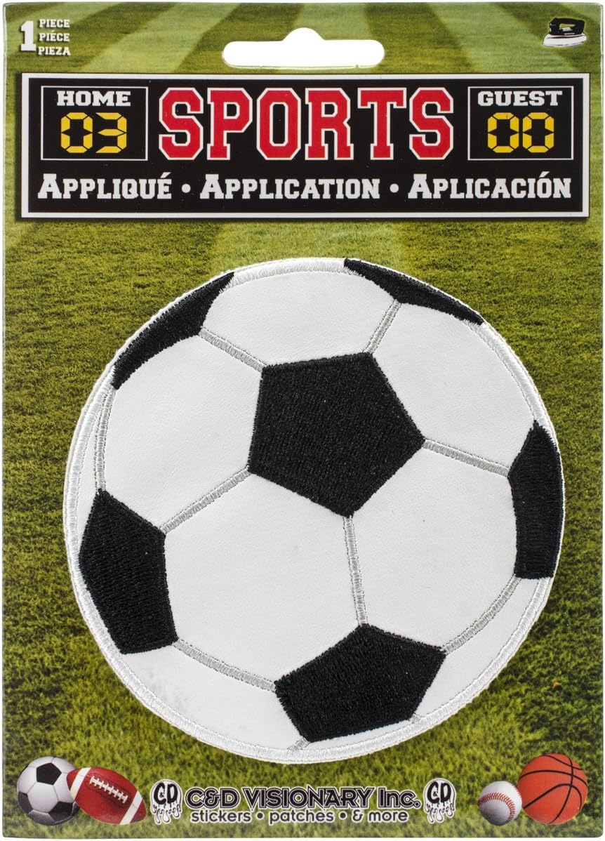 C&D Visionary Application Sports Pleather Soccer Ball Patch