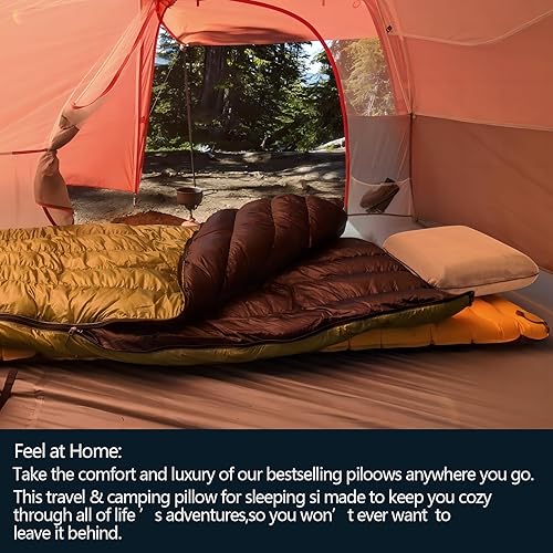 Miniatura 5 de Besst Survivor Compressible Camping Pillow, Memory Foam Pillow for Backpacking, Travel -Neck Lumbar Support, Lightweight Compact Pillow with