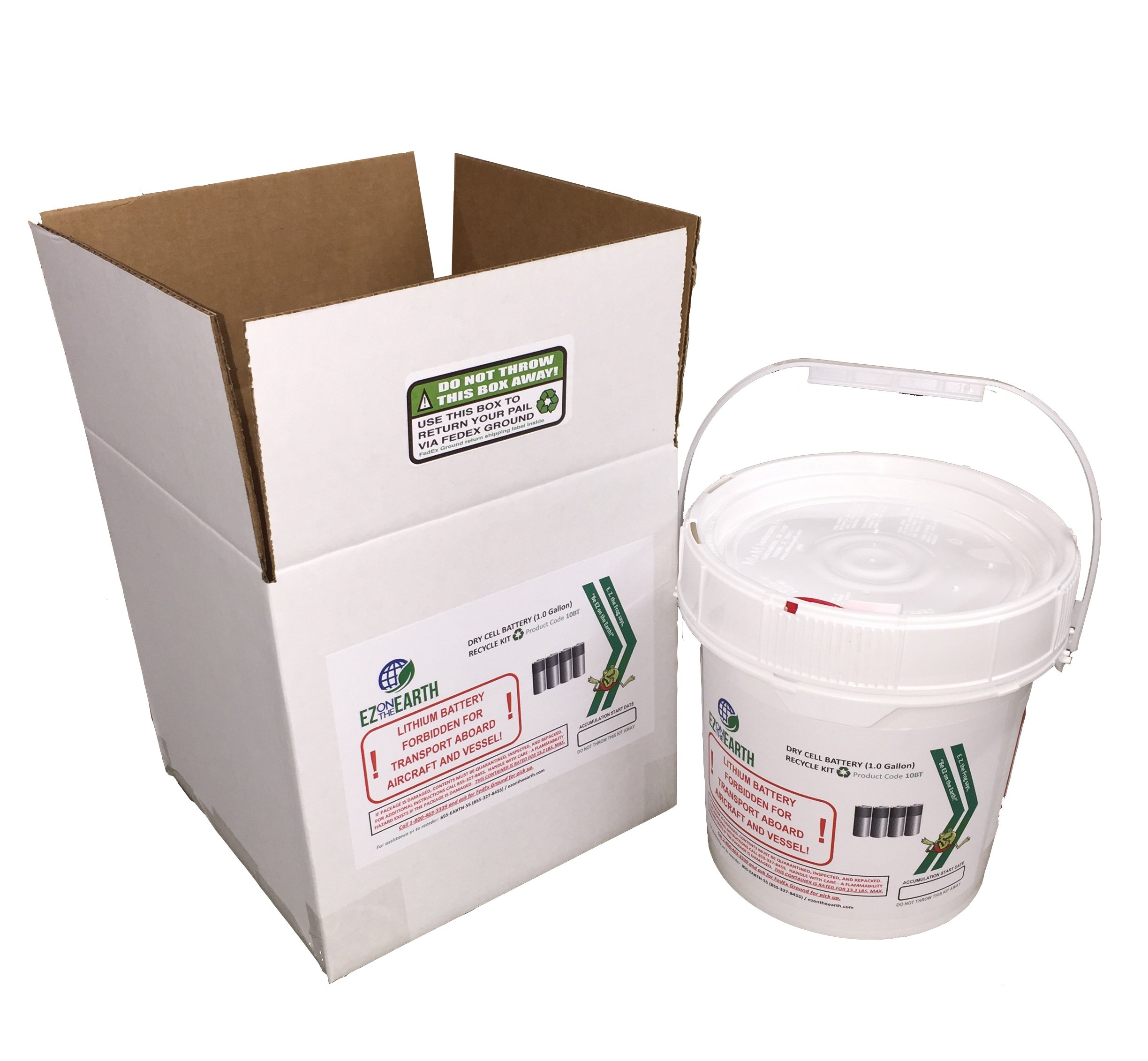 Buy EZ on the Earth Battery Recycling Container Kit, 1 Gallon Battery