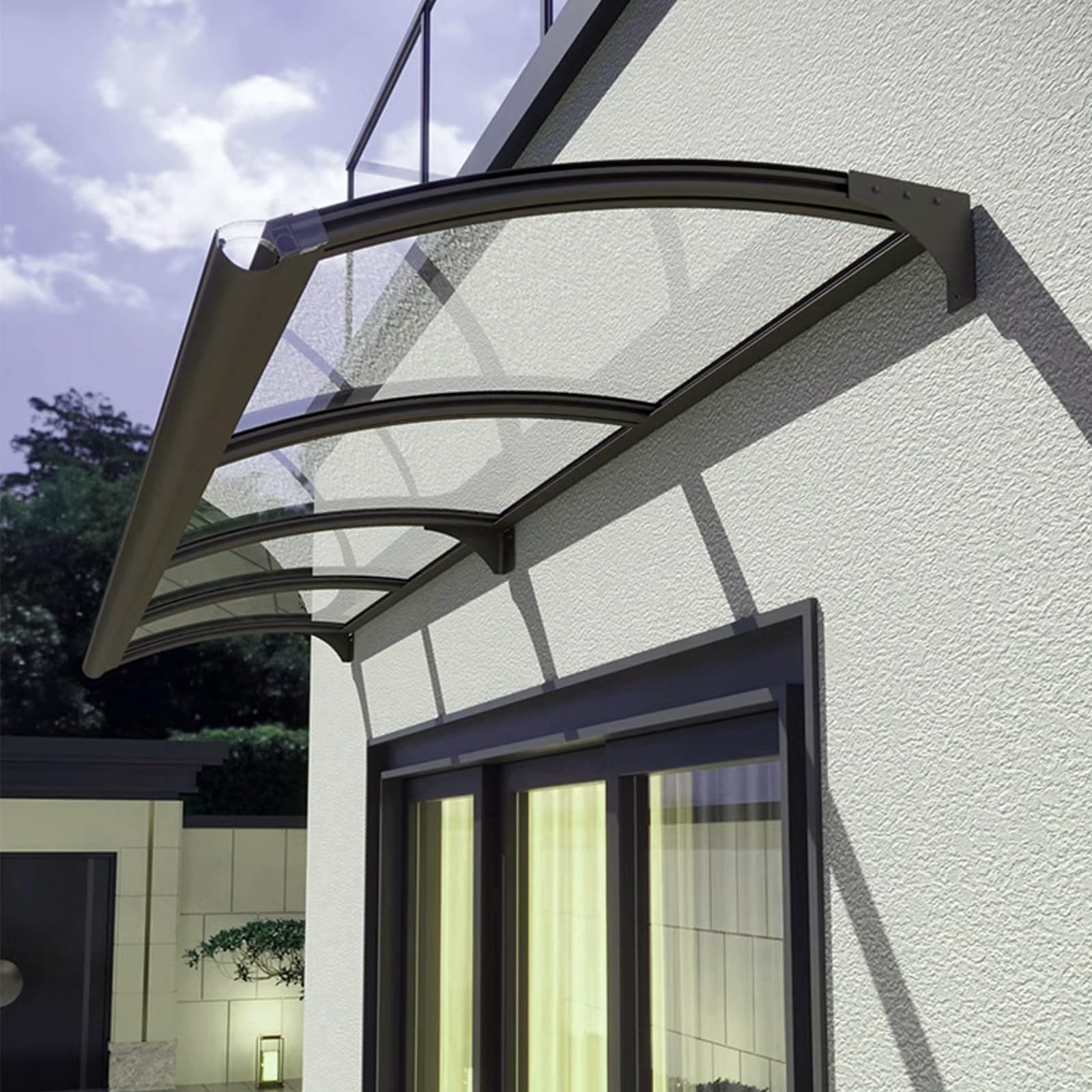 Abri d'entrée haut de gamme auvent d'extérieur épaisseur 2.5mm