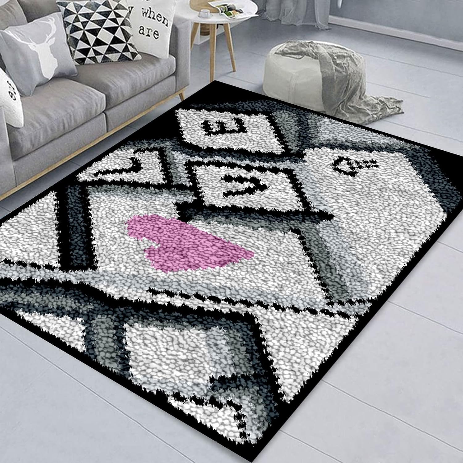 ZIVER Latch Hook Rug Kit,Latch Hook Kits For Adults,Rug Making Kit For