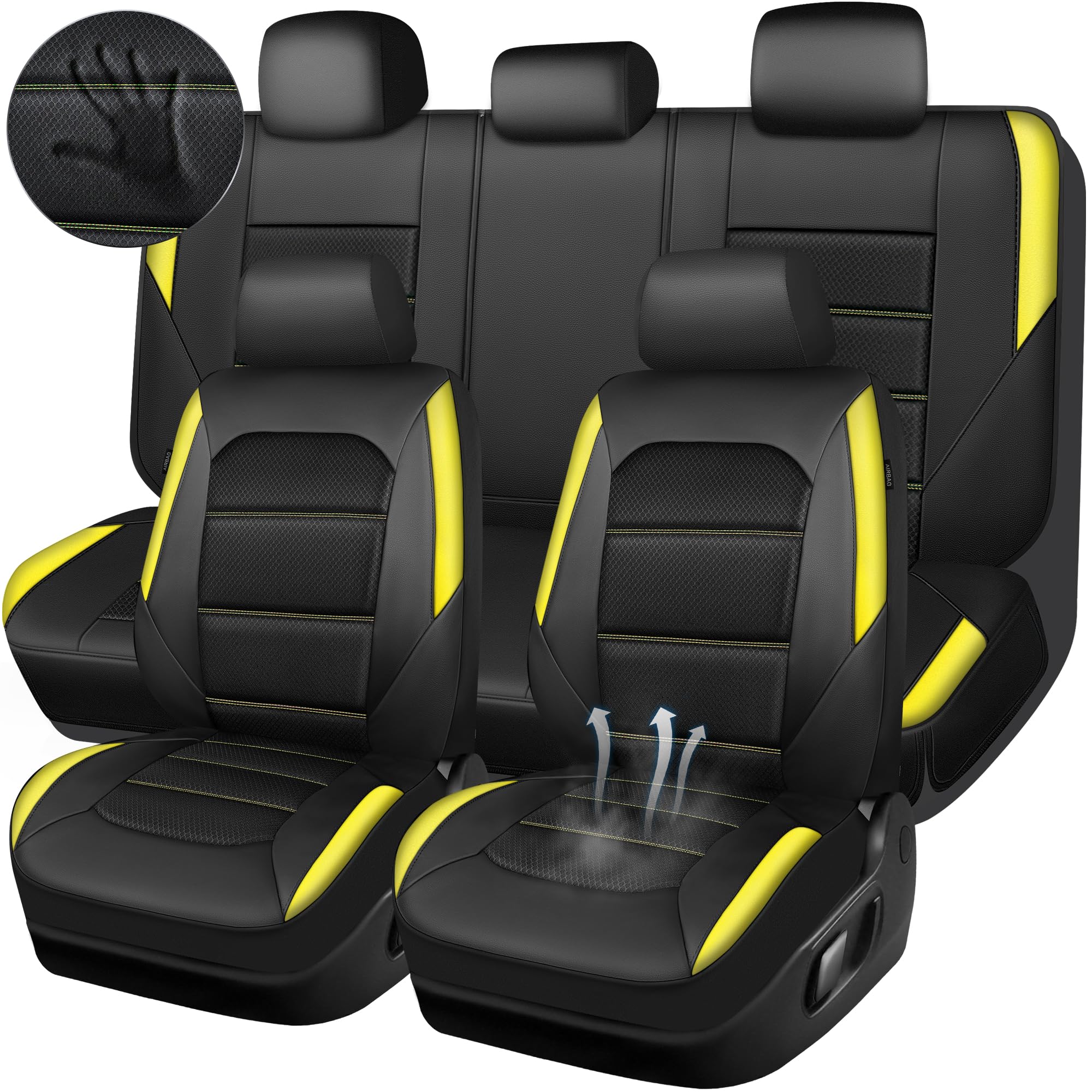 CAR PASS Memory 3D Foam Car Seat Covers