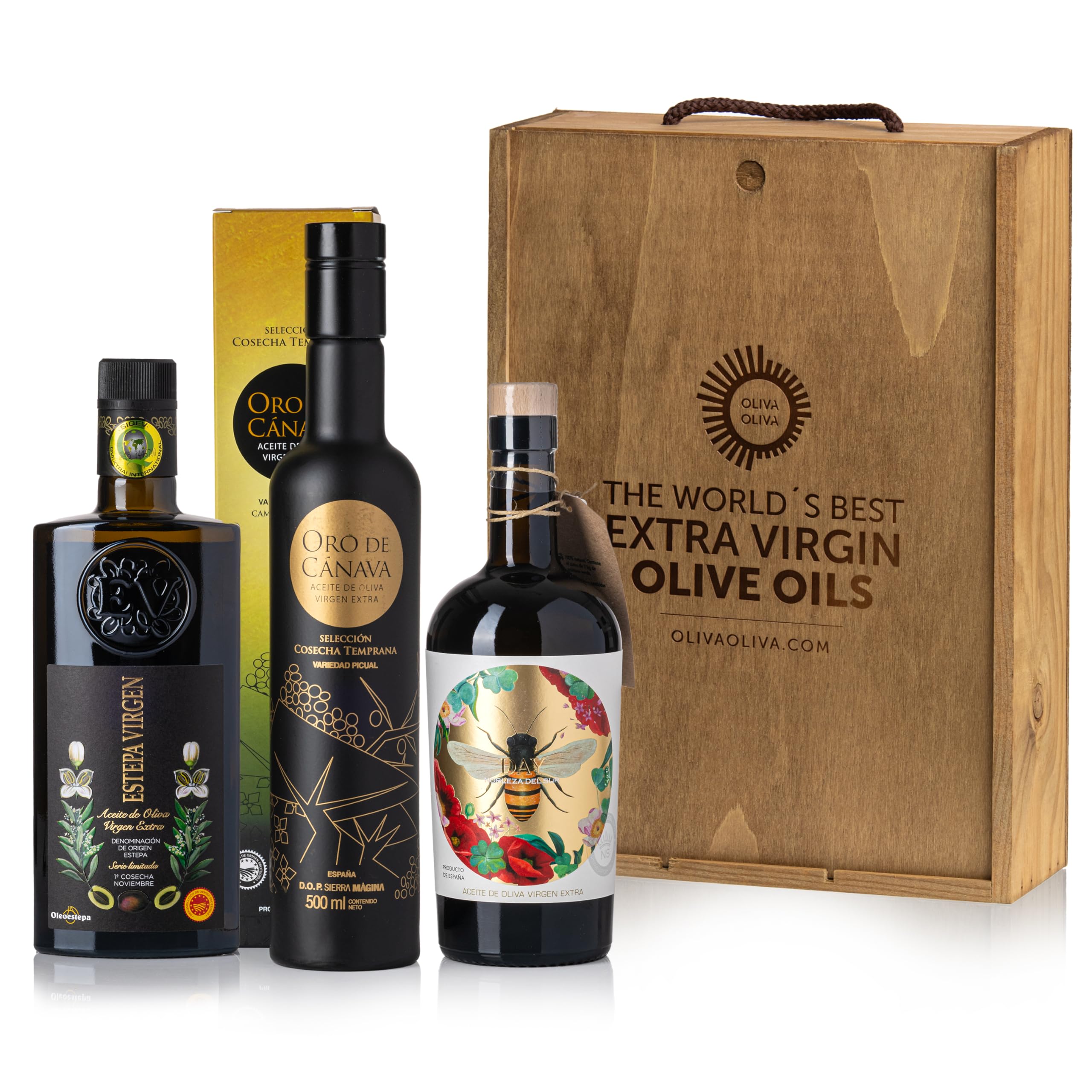Mejores Aceites del Mundo Mario Solinas 2023 - Caja regalo 3x500 ml