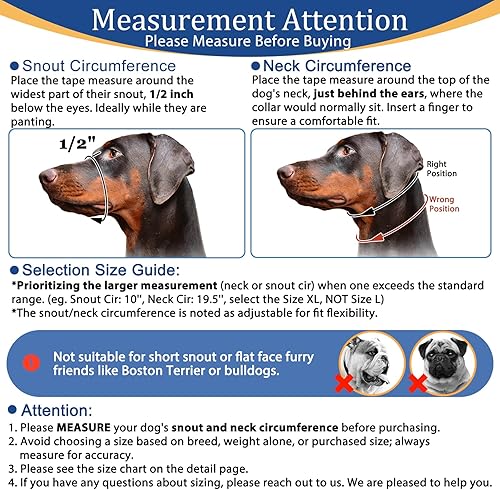 Miniatura 10 de BARKLESS Collar de cabeza para perros, sin tirones de la cabeza para perros grandes, medianos y pequeños, para perros con correa de seguridad