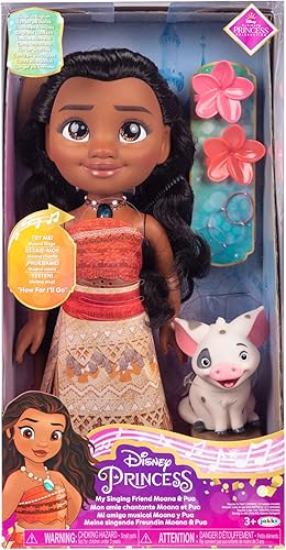 Miniatura 8 de Disney Princess Moana Doll My Singing Friend Moana & Pua - Moana canta lo lejos que voy a ir y habla!