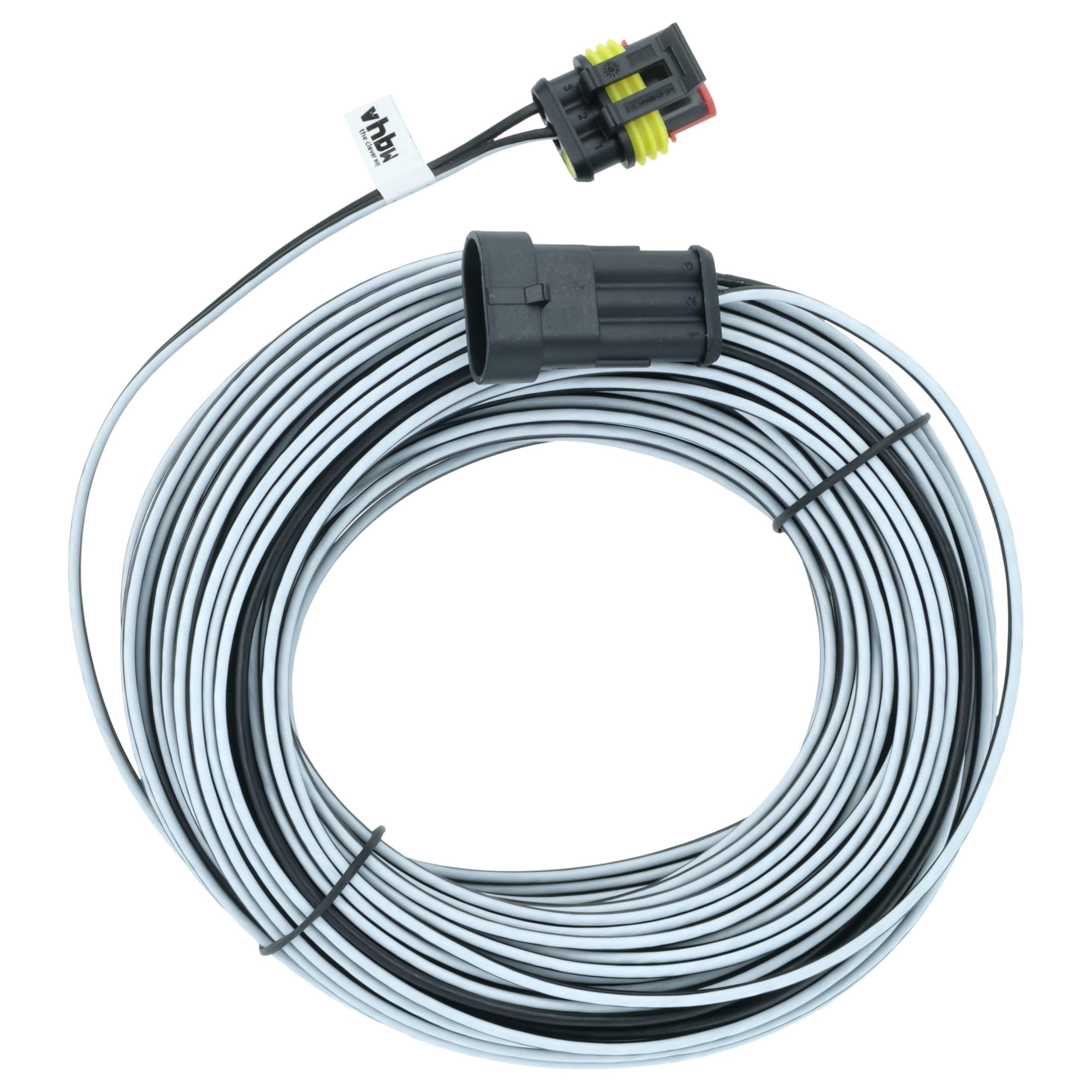 vhbw Niederspannungskabel Transformator Kabel kompatibel mit Flymo Robotic Lawn Mower 1200R, McCulloch ROB R600, R800, R1000 Mähroboter, Rasenmäher, 20m
