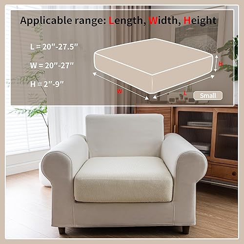 Miniatura 2 de Fundas de cojín para sofá, cómodas y suaves, lavables, resistentes al estiramiento para cojines, protectores de muebles para mascotas (cojín de