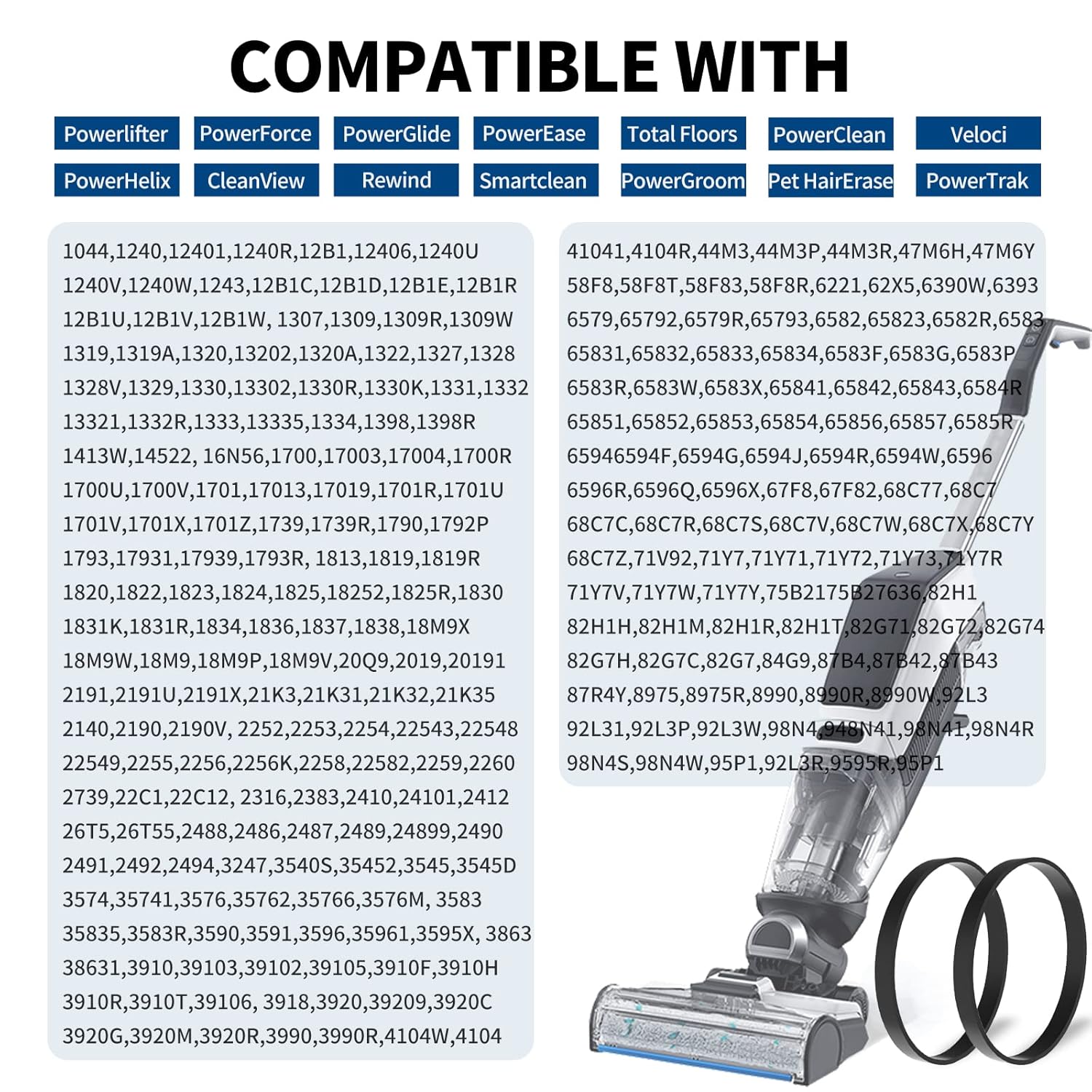 Vacuum Belt for Bissell Style 7/9/10 P/n3031120 PowerForce Helix Powerlifter CleanView Swivel Rewind Pet Vacuum Cleaner, Replace Part Number #2031093 #3031123 #32074, 4-Pack : Home & Kitchen