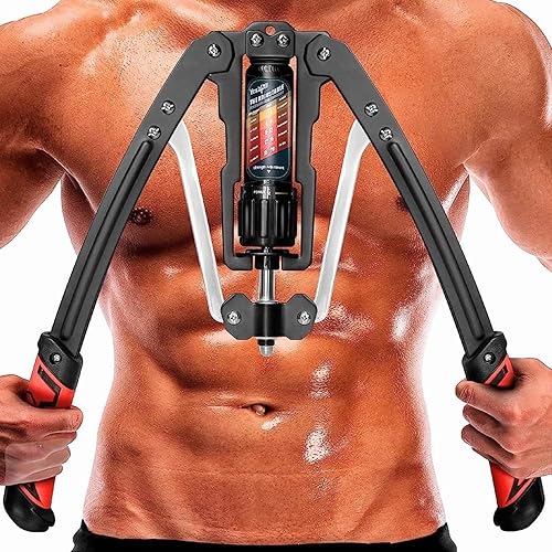 Yes4All Twister - Ejercitador de brazo ajustable de 22 a 440 libras de potencia hidráulica para hombres, expansor de pecho en casa, entrenamiento de
