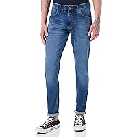 Wrangler Uomo Larston Old Jeans, Blu (Visual Blue)