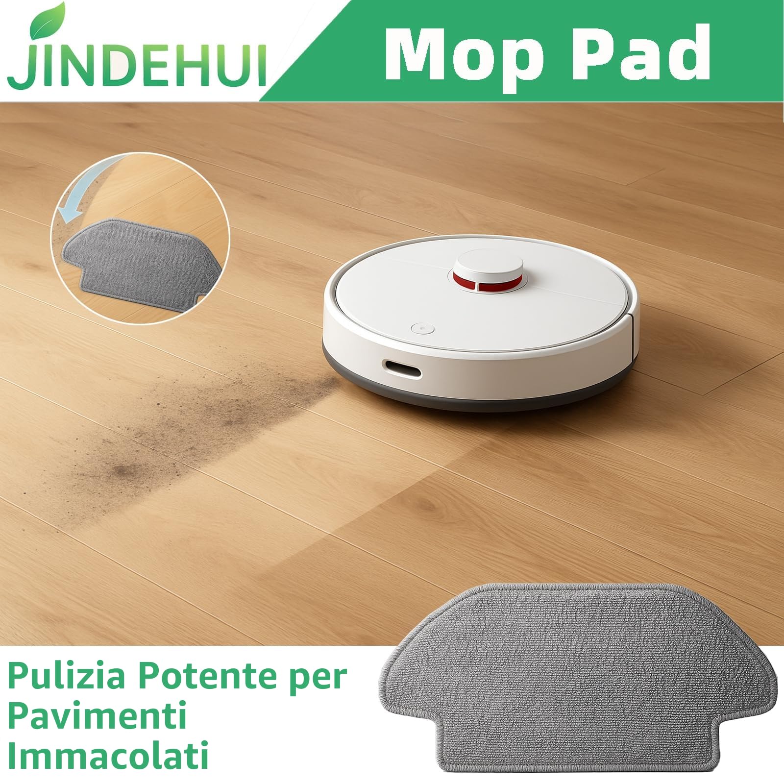 Accessori Kit di Ricambi per Xiaomi Robot Vacuum-Mop 2S / Xiaomi Robot Vacuum S12 Robot Aspirapolvere, 2 Spazzola Principale, 6 Spazzole Laterali, 4 Filtro Hepa, 4 Panni Mop