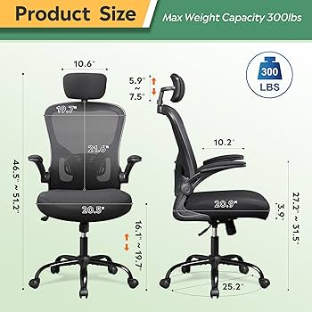 テーブル/チェア DEVICE WORKS BLACK DESIGN BDEVISE CHAIR Amazon.com: DEVAISE Mesh Computer Office Chair, High Back