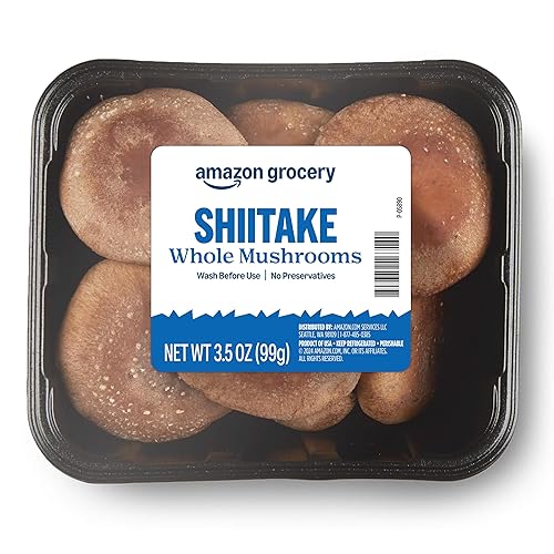 Amazon Grocery, Whole Shiitake Mushrooms, 3.5 Oz