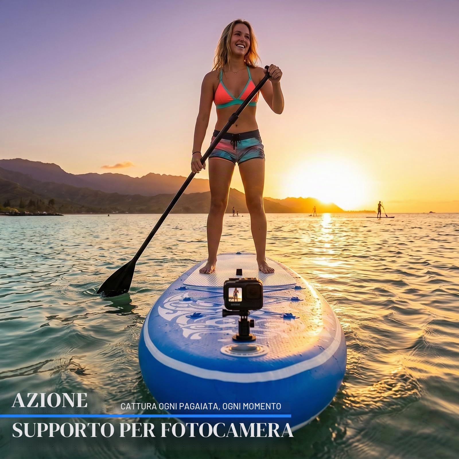 FEATH-R-LITE Tavola gonfiabile Stand Up Paddle con accessori SUP per